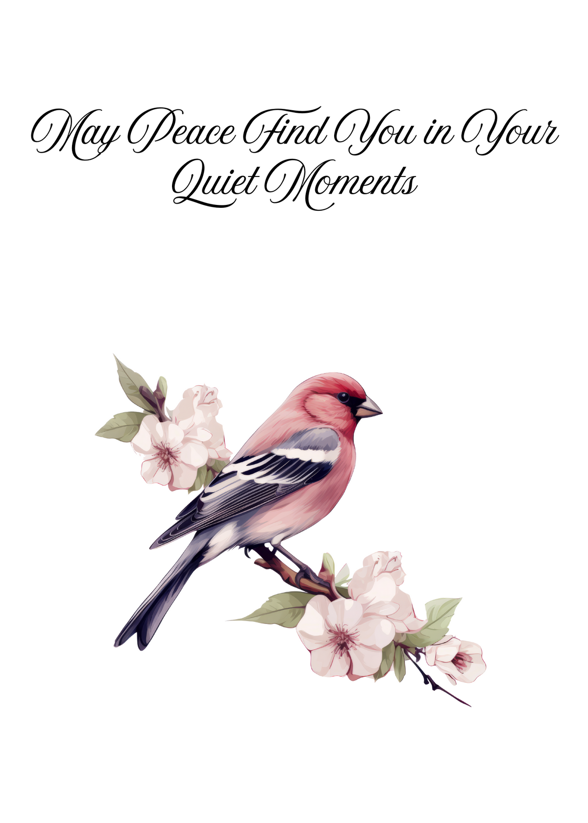 MAY PEACE FIND YOU IN THE QUIET MOMENTS