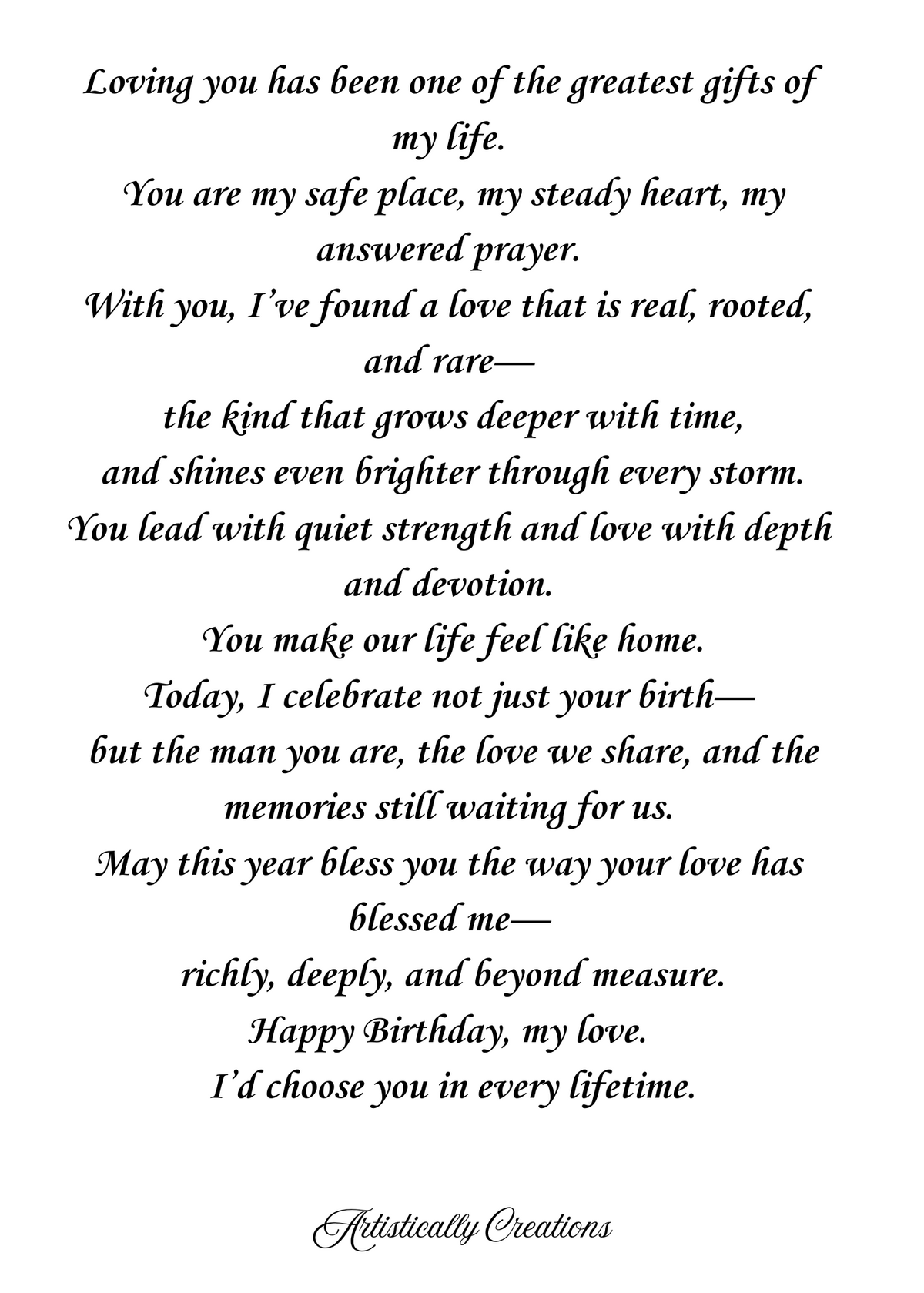 BIRTHDAY CARD FOR HUSBAND
