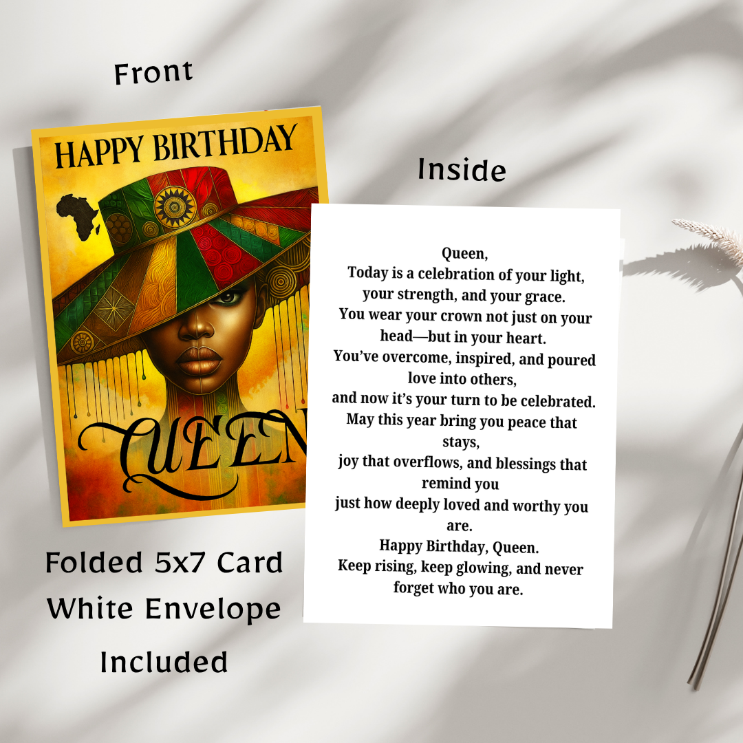 HAPPY BIRTHDAY QUEEN - GOLD