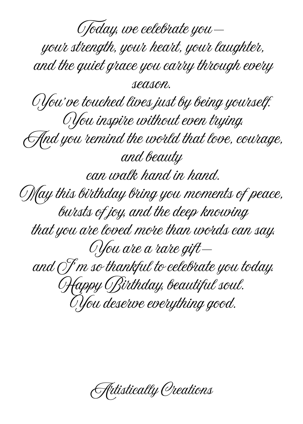 BIRTHDAY CARD FOR HER