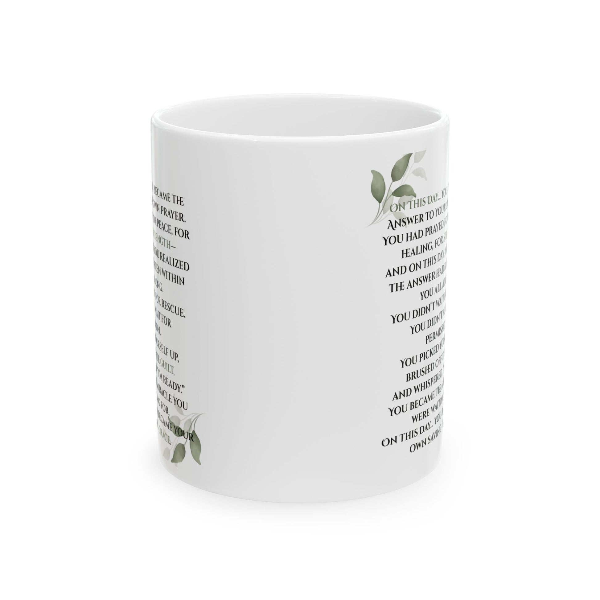 On This Day Recovery Mug | Sobriety Gift Coffee Cup | Inspirational 11oz  Ceramic Mug, Encouragement Gift