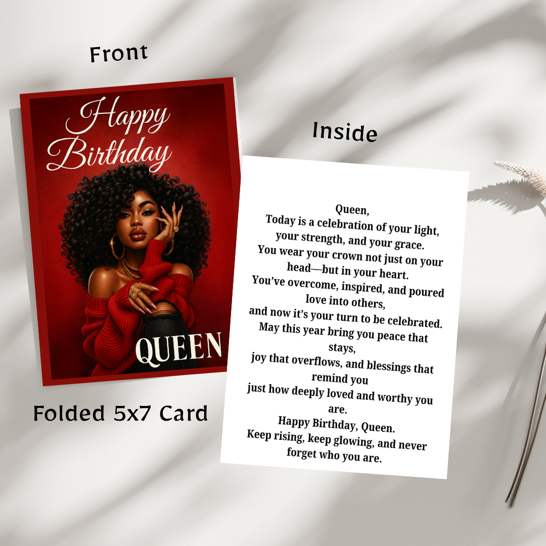 HAPPY BIRTHDAY QUEEN – RED