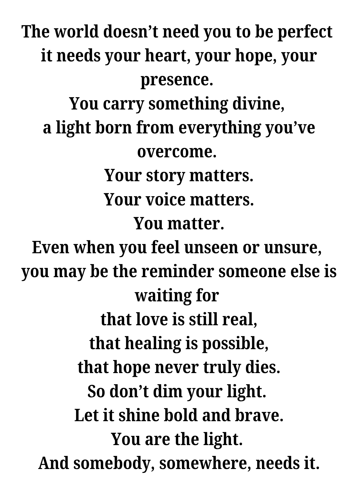 BE THE LIGHT SIS SOMEBODY NEEDS IT