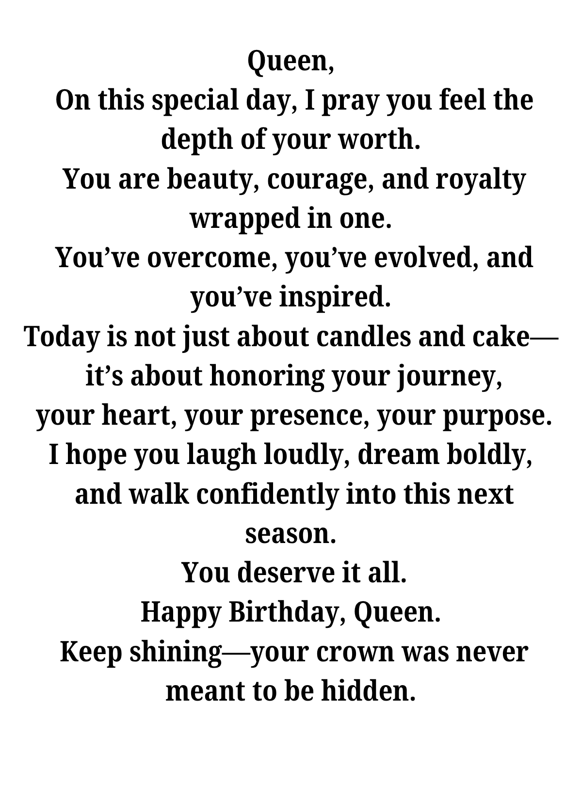 HAPPY BIRTHDAY QUEEN – RED